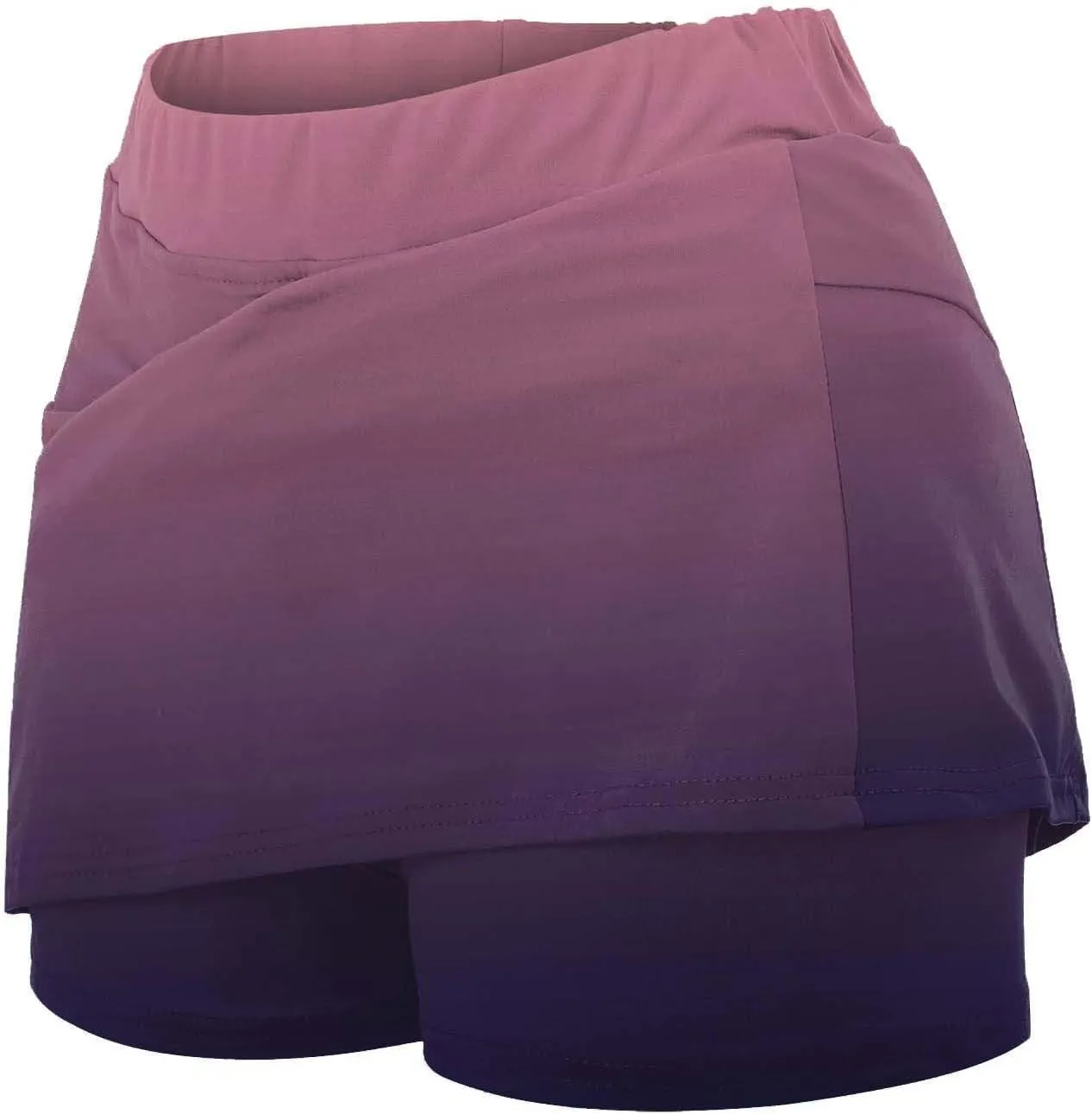 Skorts Skirts for Women Dressy High Waist Tummy Control Skirts Sports Workout Casual Loose Clothes with Pockets