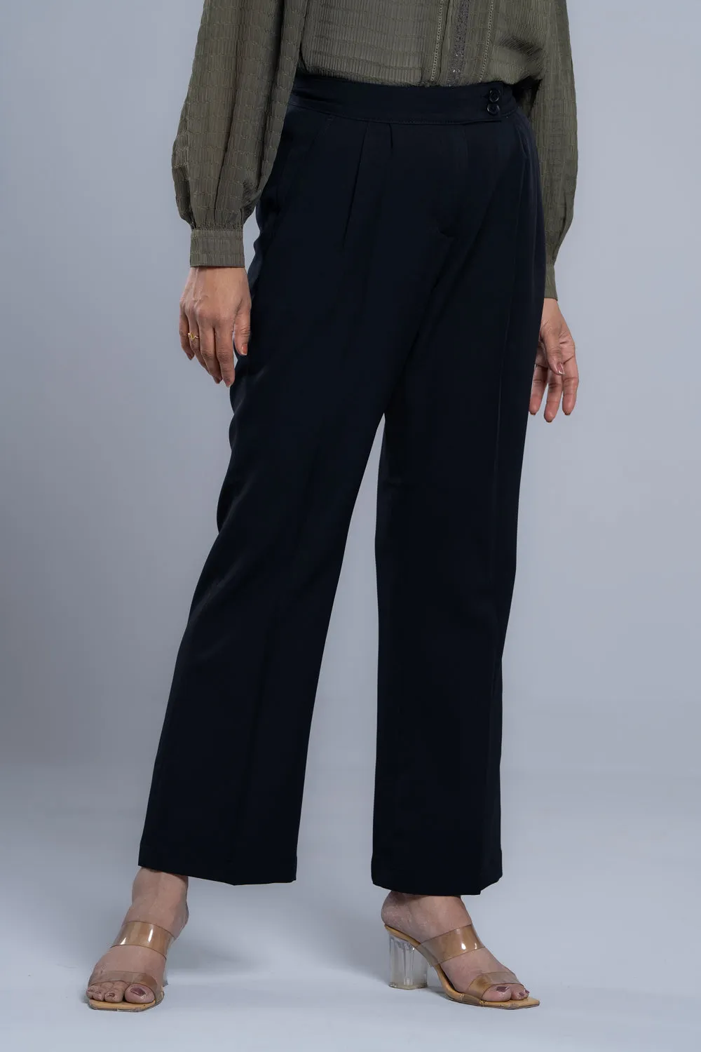 Straight Fit Semi-Formal Twill Pants