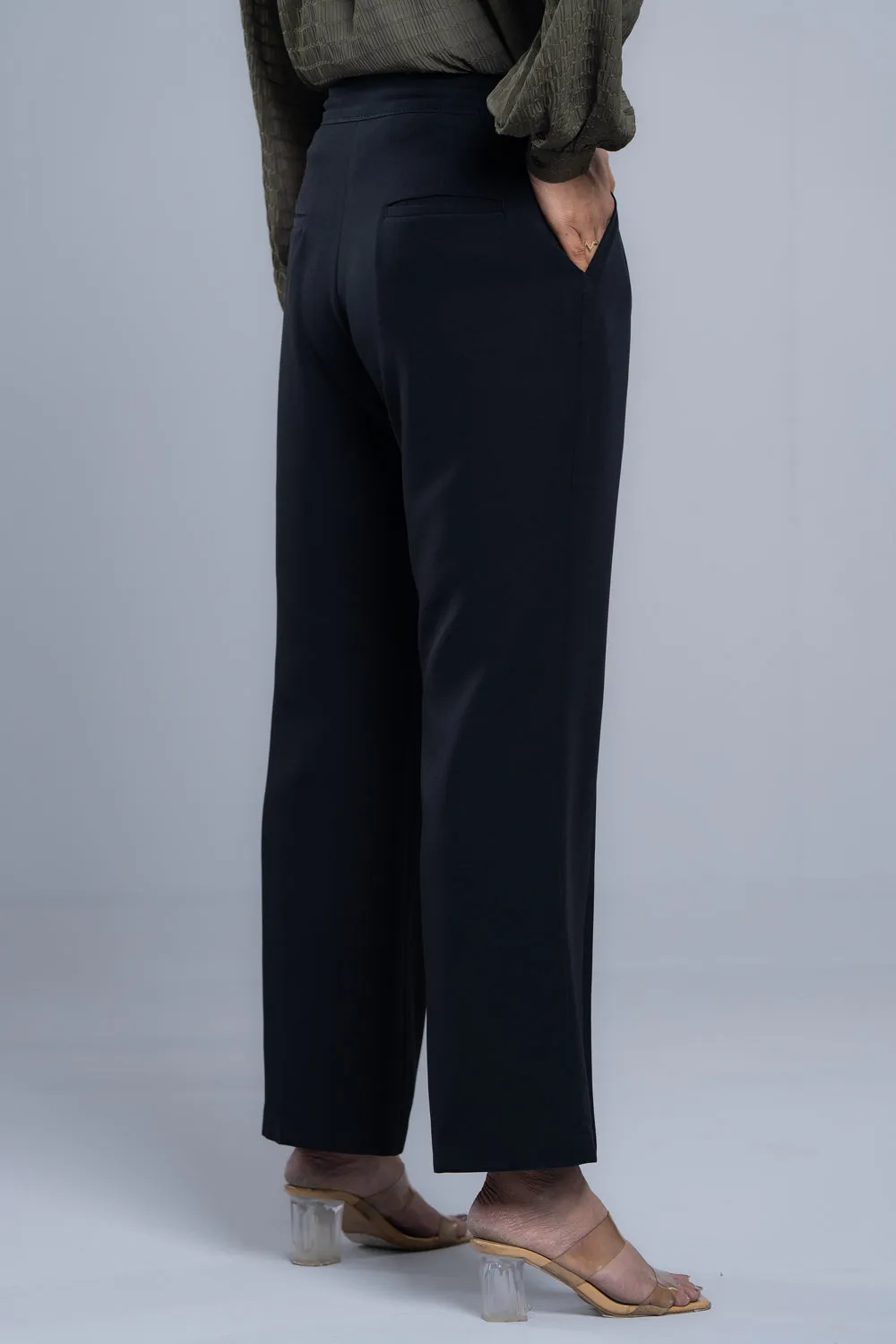 Straight Fit Semi-Formal Twill Pants