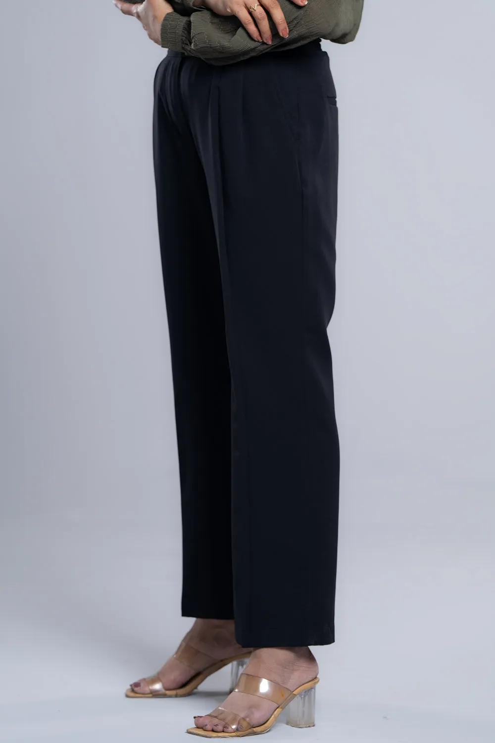 Straight Fit Semi-Formal Twill Pants