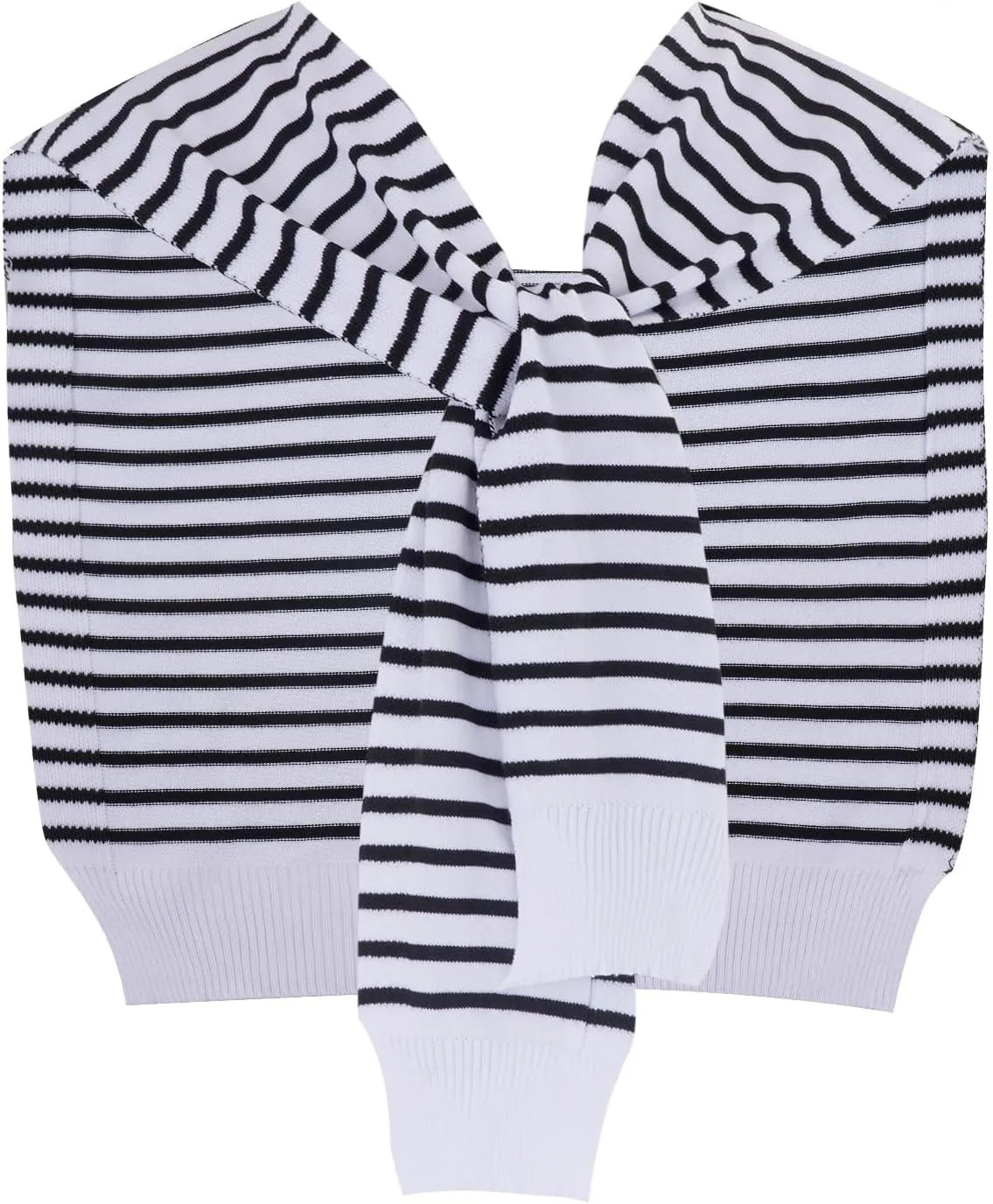 Sweater Pashmina Shawl Wraps for Women Striped Knitted Knotted Shawls Travel Casual Scarf Cape Shoulder Tops Wrap