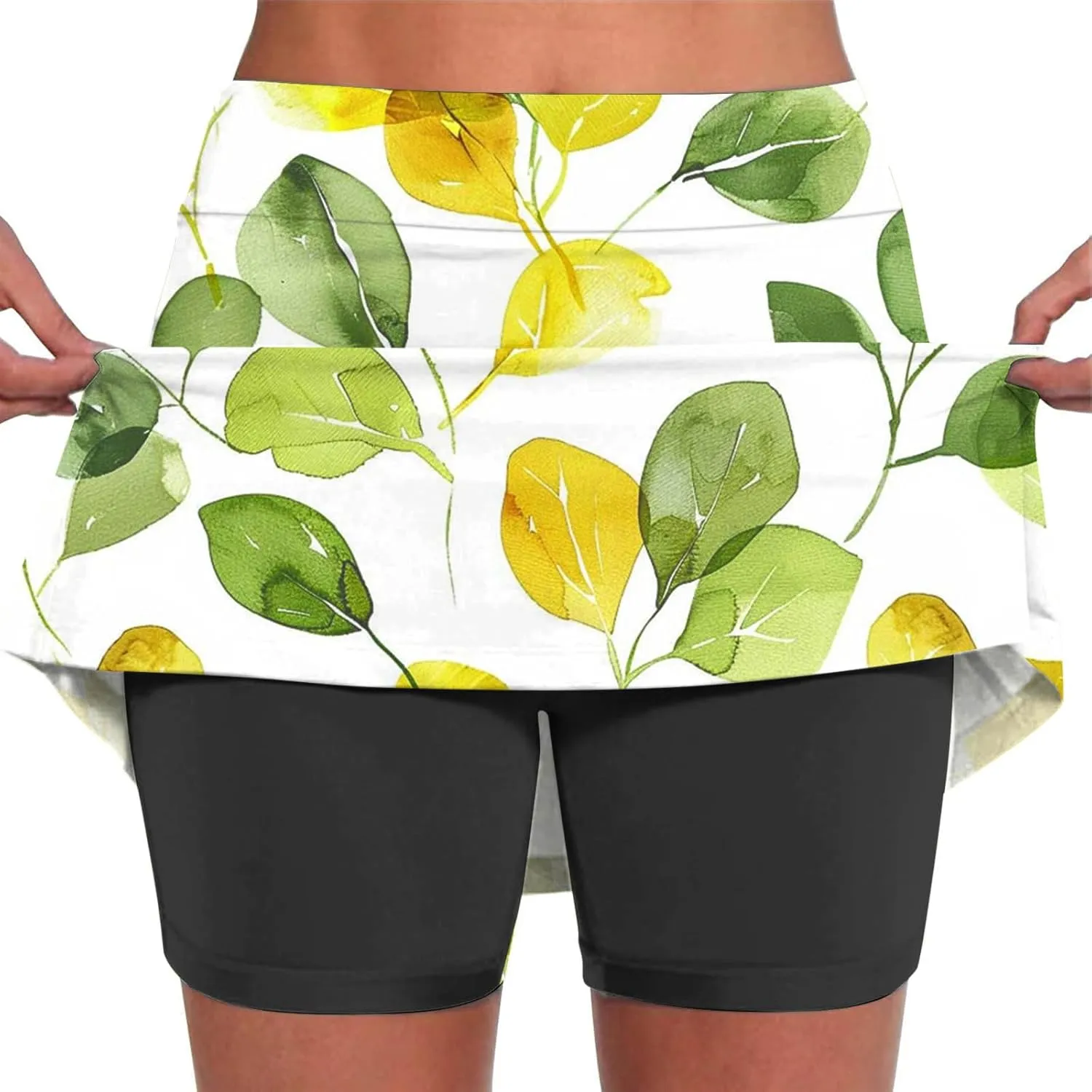 TANGNADE Golf Skirts for Women with Shorts Casual Trendy Skirt Athletic Inner Shorts for Running Tennis Workout Clothes
