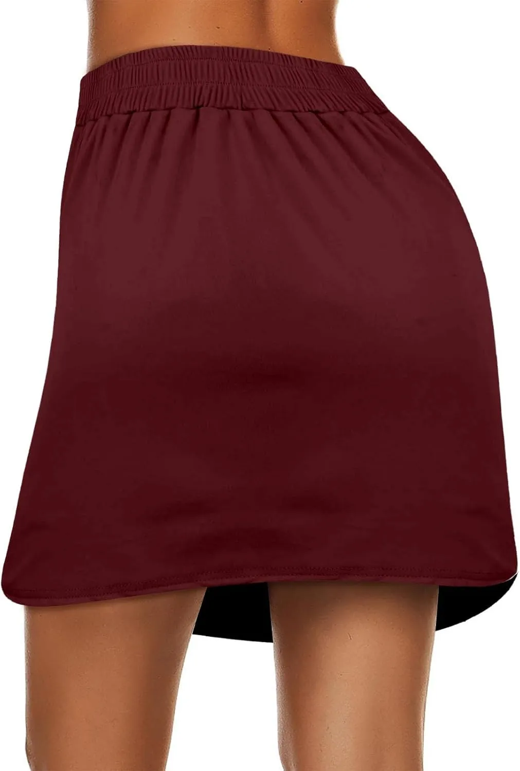Tennis Skirts for Women with Shorts High Waisted Drawstring Golf Skirts Lightweight Stretchy Running Athletic Skorts