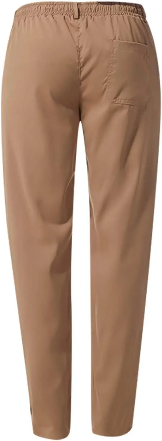 Thatrich Work Pants for Men Business Casual Trouser Cotton Linen Solid Summer Sweatpants Lightweight Comfy Yoga Pant Slim Fit