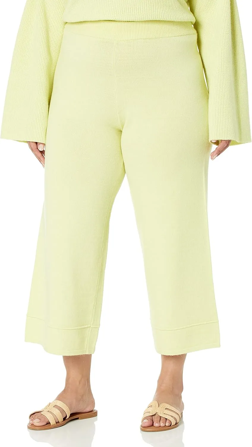 The Drop Women's Bernadette Pull-on Loose-fit Cropped Sweater Pant