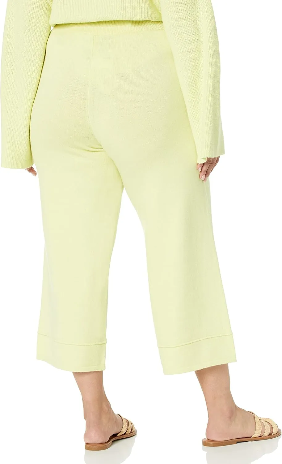 The Drop Women's Bernadette Pull-on Loose-fit Cropped Sweater Pant