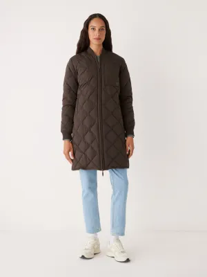 The Skyline Reversible Maxi Bomber in Espresso