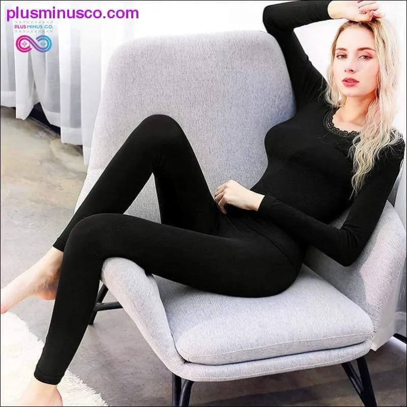 Thermal Underwear set Woman winter clothing Warm suit Long