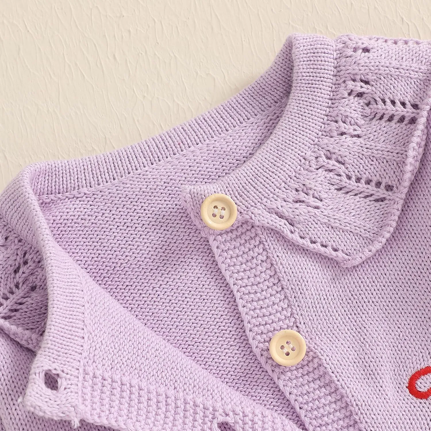 Toddler Baby Girl Cardigan Long Sleeve Floral Button Knit Sweater Coats Top Cute Fall Winter Knitwear Jacket Warm Clothes