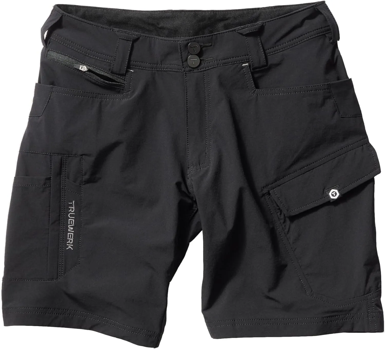 TRUEWERK Mens Work Shorts - T1 Werkshorts, Moisture Wicking, Multi-Pocket, Tactical Cargo Shorts with 4-Way Stretch