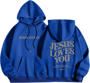 Trust In The Lord Christian Graphic Hoodies Trendy Shape Printed Outfit with Pocket Oversize Fall Winter Fashion 2024