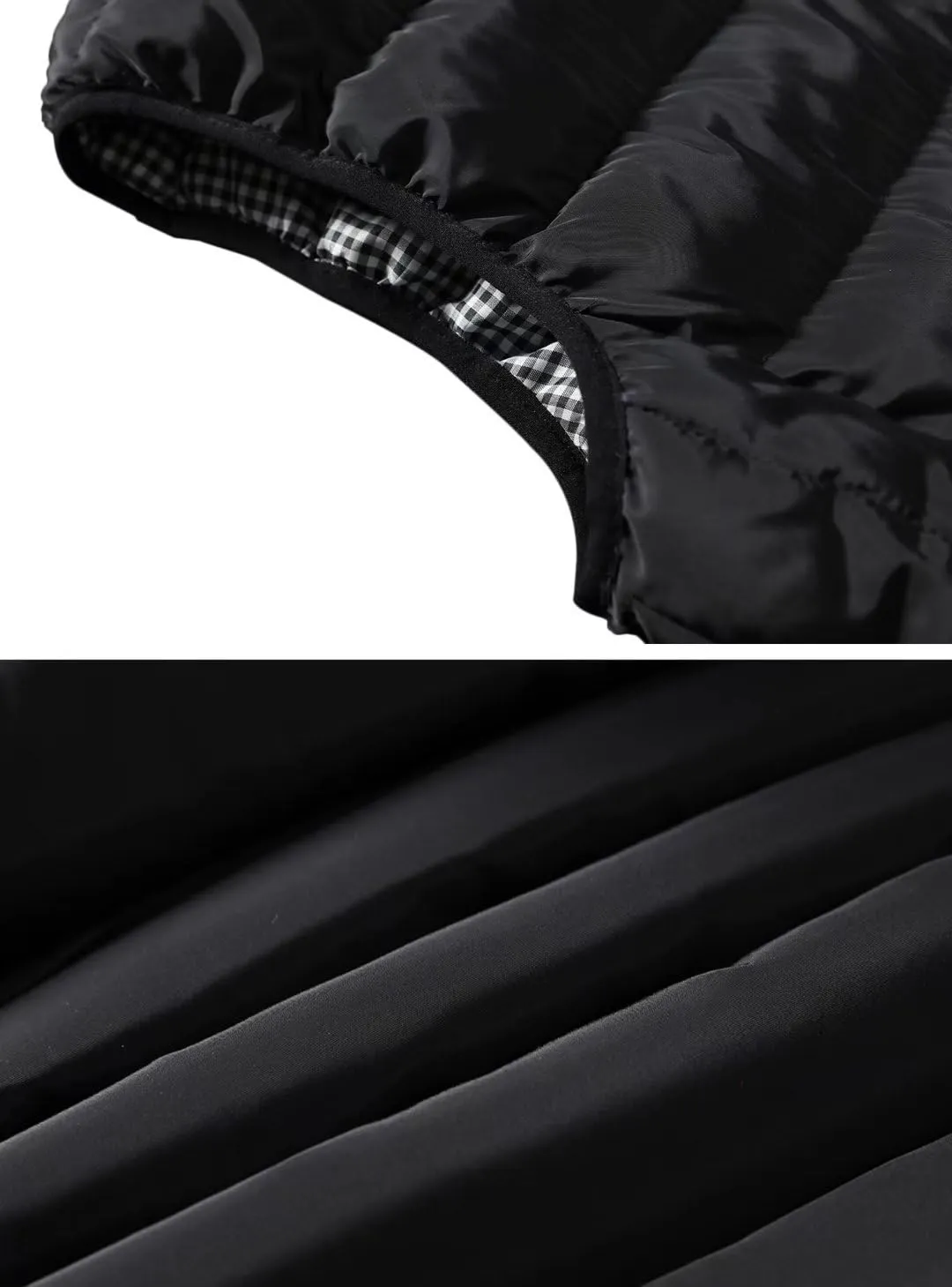 Vcansion Men's Outdoor Casual Stand Collar Vest Padded Jacket Coat Vest