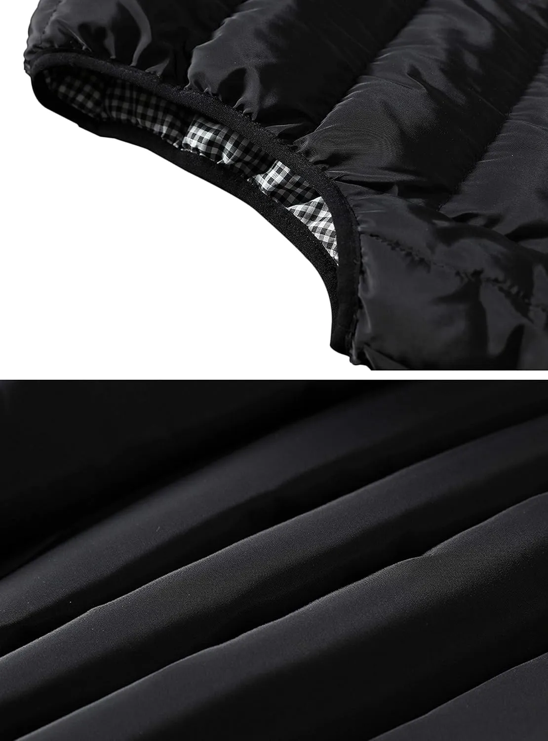 Vcansion Men's Outdoor Casual Stand Collar Vest Padded Jacket Coat Vest