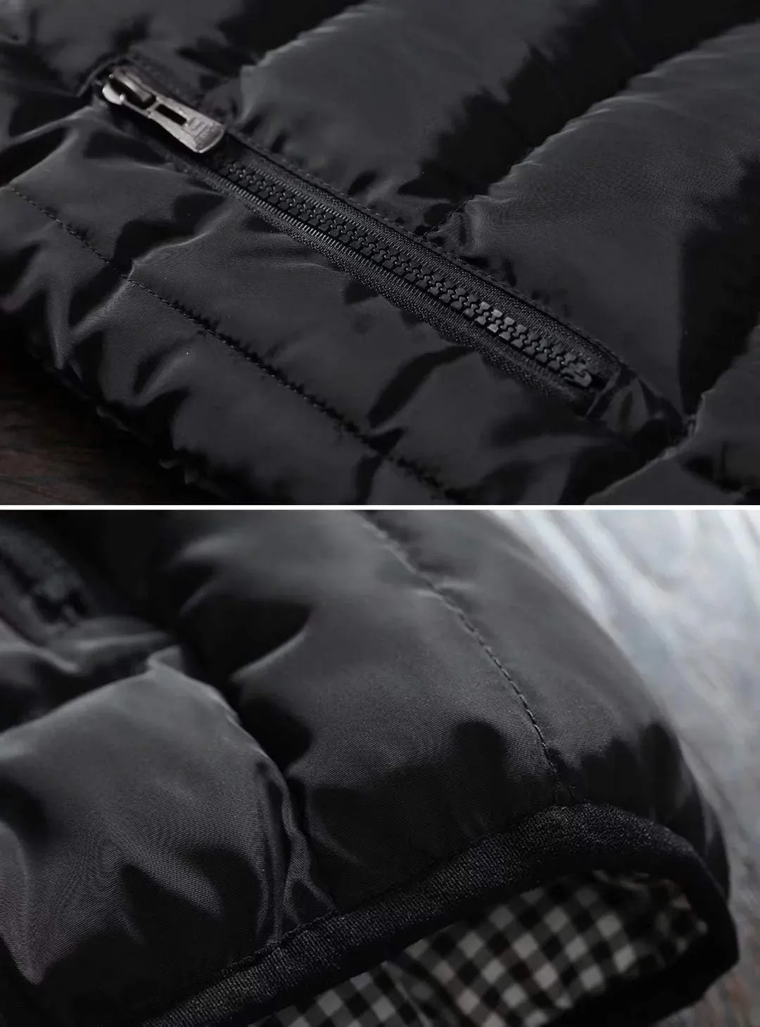 Vcansion Men's Outdoor Casual Stand Collar Vest Padded Jacket Coat Vest