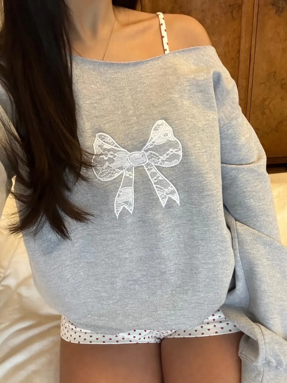 Women Y2K Oversized Sweatshirt Long Sleeve Crewneck Hoodies Cute Graphic Tee Shirts 2024 Fall Winter Pullover Tops