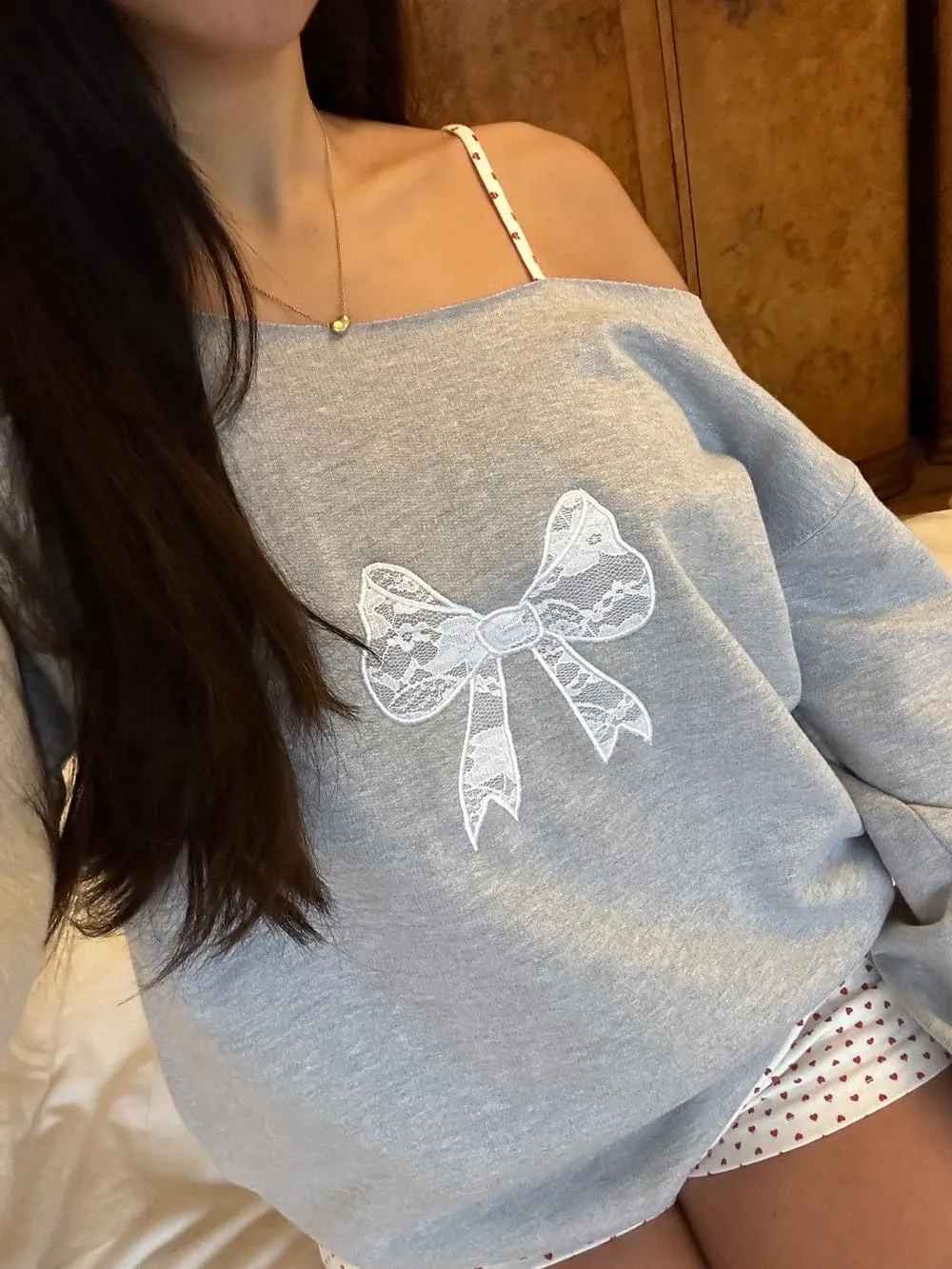 Women Y2K Oversized Sweatshirt Long Sleeve Crewneck Hoodies Cute Graphic Tee Shirts 2024 Fall Winter Pullover Tops