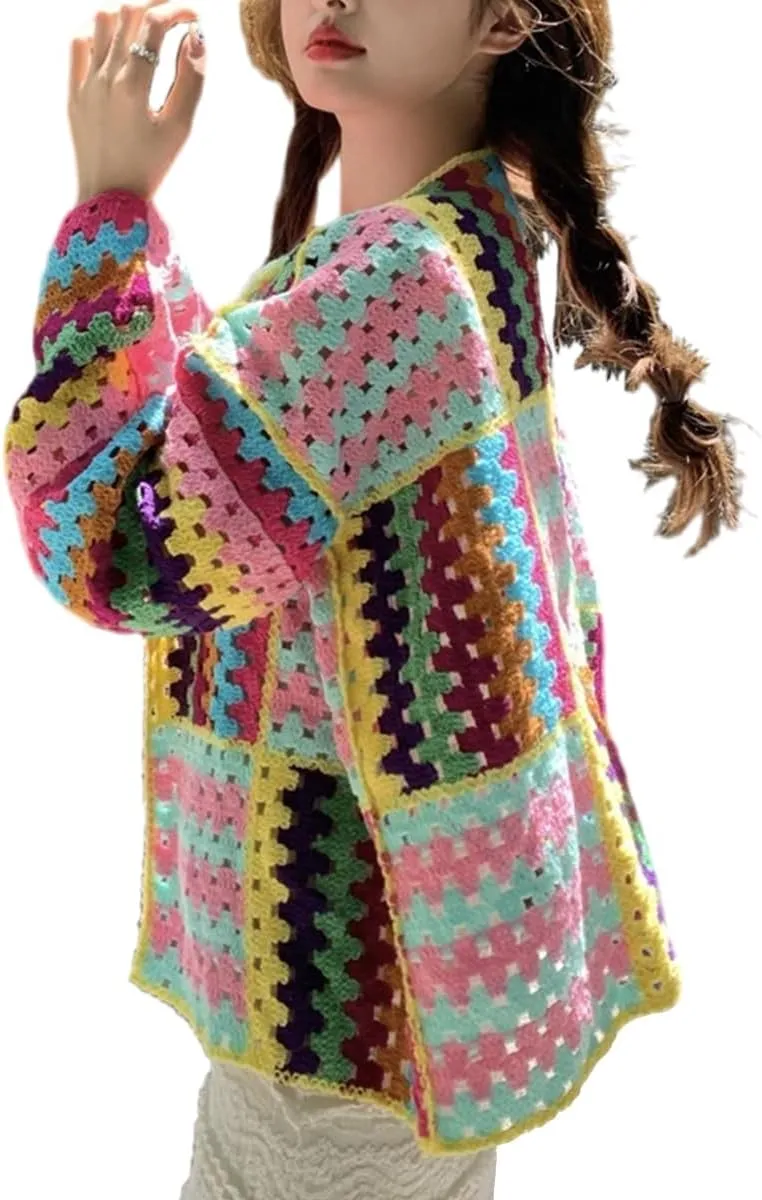 Women's Button-Down Long Sleeve Cable Knit Cardigan Sweater Open Front Button Long Cardigan Sweater