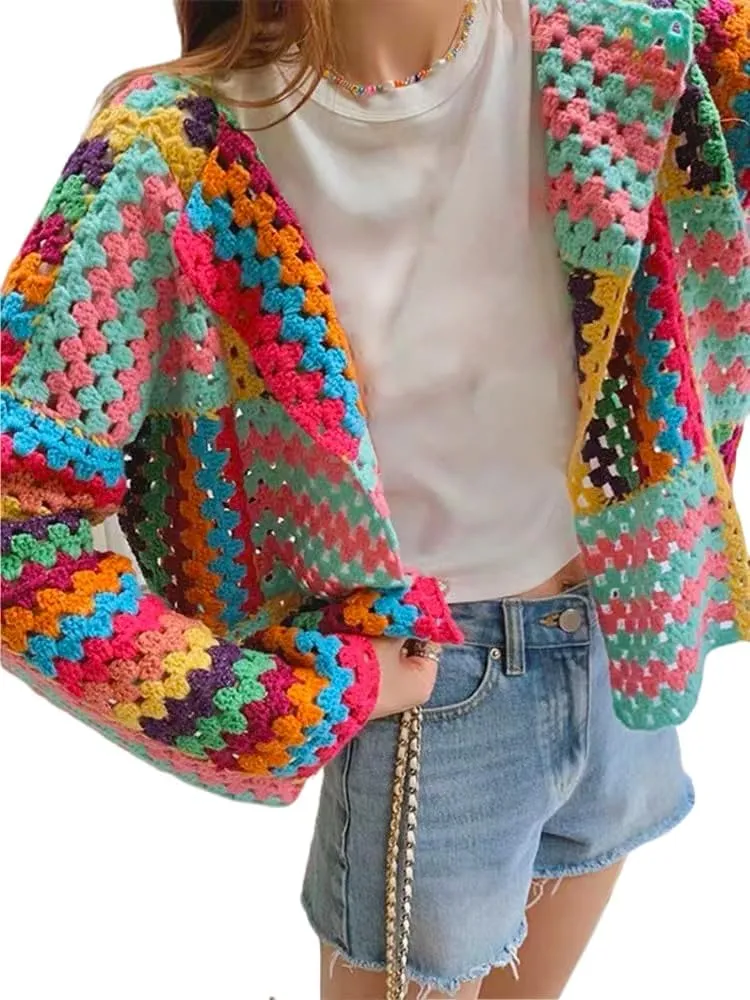 Women's Button-Down Long Sleeve Cable Knit Cardigan Sweater Open Front Button Long Cardigan Sweater
