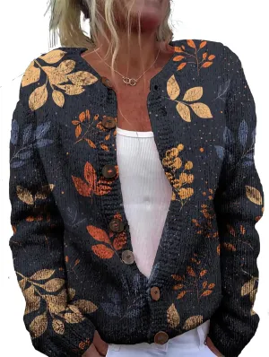 Womens Cardigan Sweater Chunky Plus Size Botton Lightweight Casual Long Sleeve Sweater Winter Fall Tops