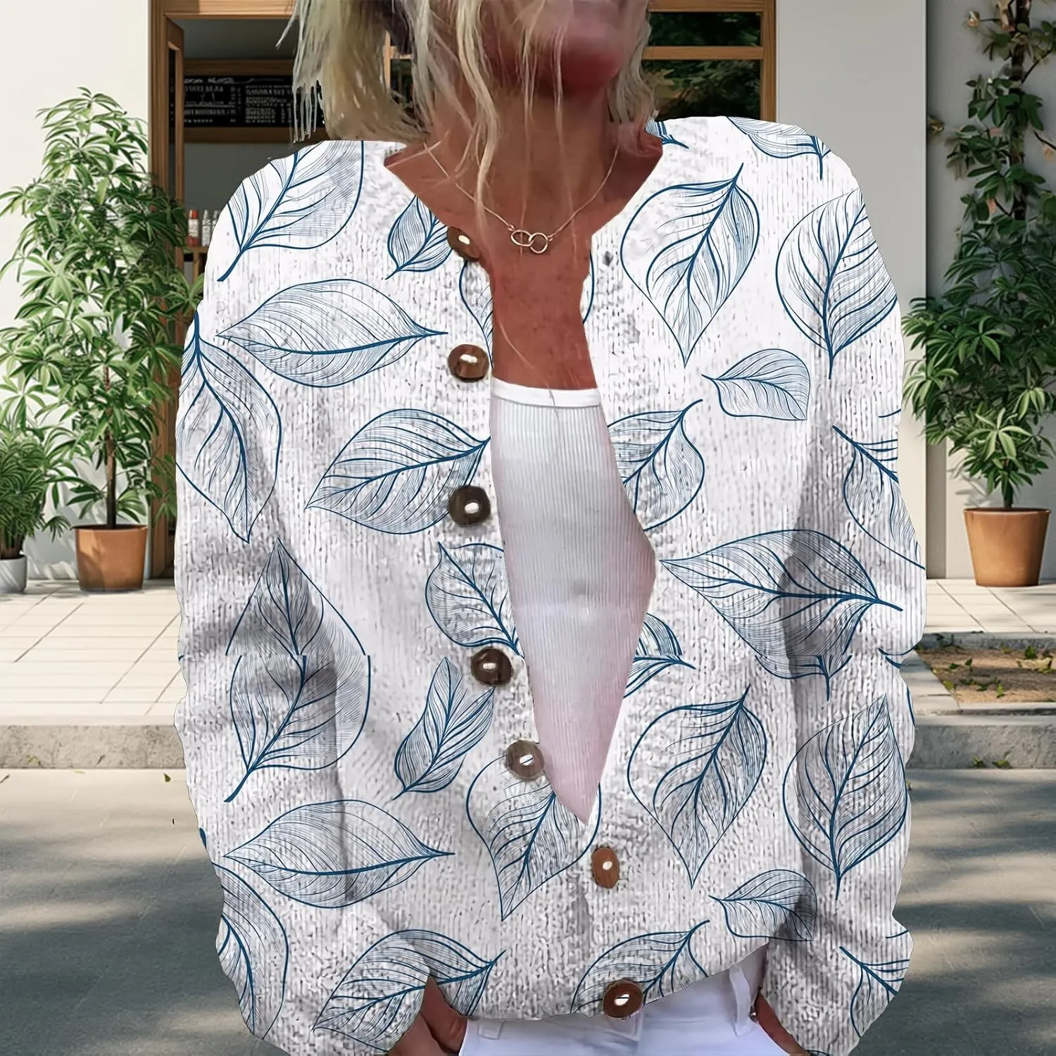 Womens Cardigan Sweater Chunky Plus Size Botton Lightweight Casual Long Sleeve Sweater Winter Fall Tops