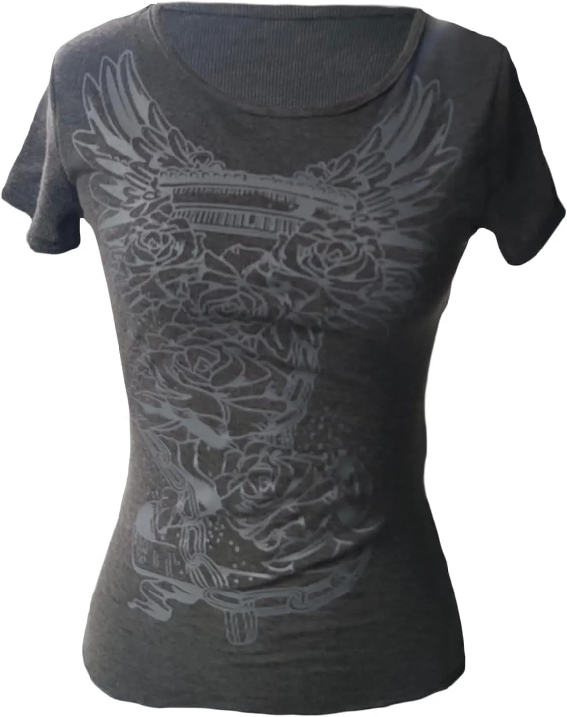 Womens E-Girls Short Sleeve Crop Top Fairy Grunge Graphic Print T-Shirts Gothic Basic Tee Y2K Aesthetic Tops Streetwear
