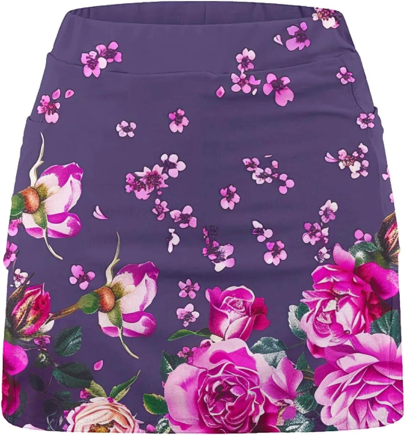 Women's High-Waist Skirts Plus Size Yoga Sports Golf Skorts Tennis Skirt with Shorts Casual Bottoming Skirts