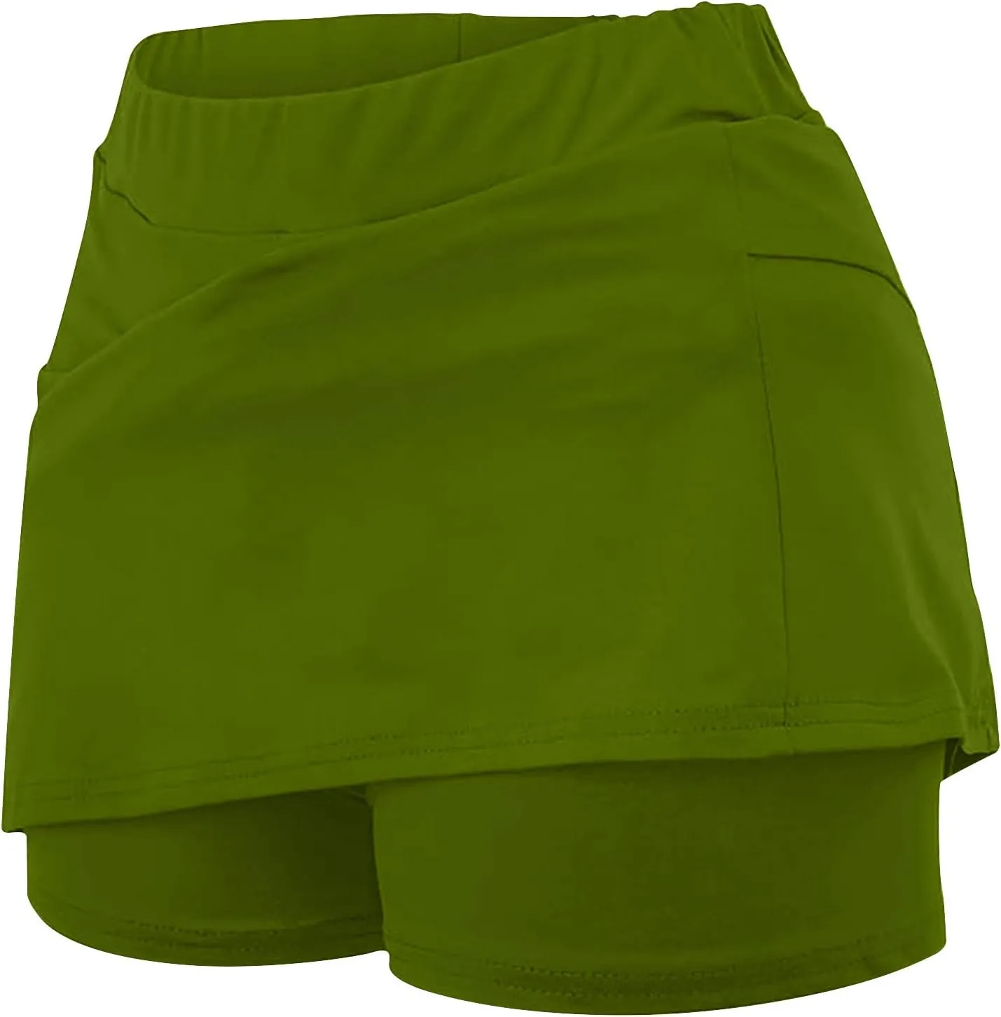 Womens High Waisted Skorts 2024 Plus Size Gym Athletic Workout Running Sports Skirt Shorts