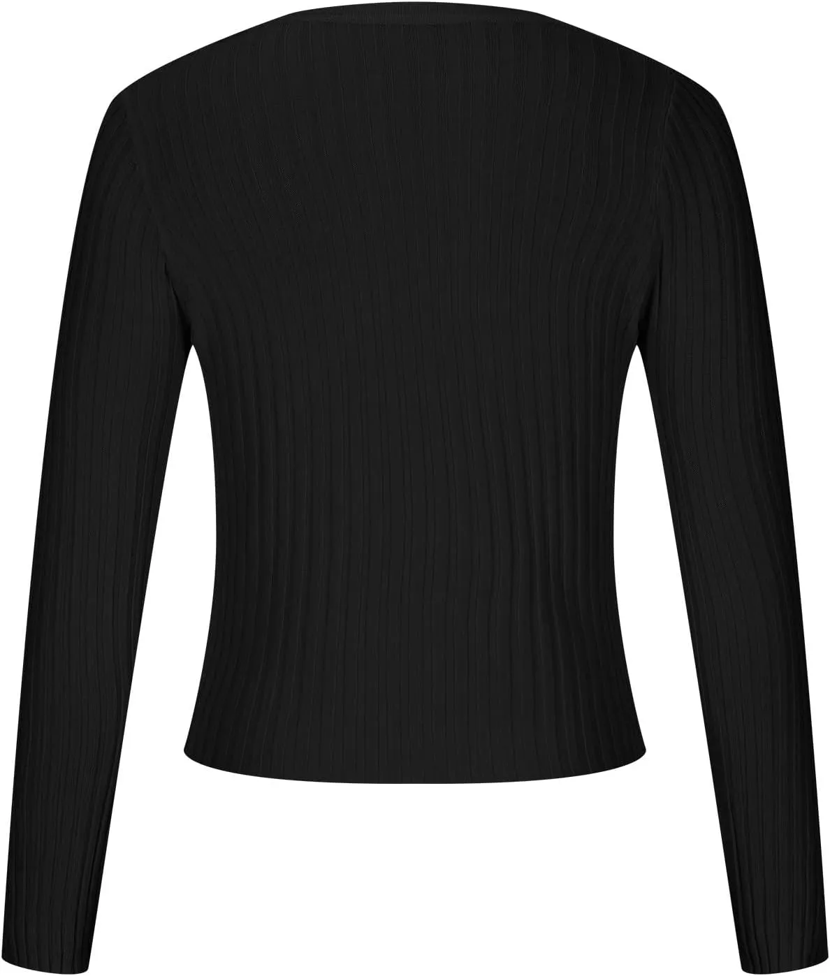 Women's Long Sleeve Cropped Cardigans Button up Knit Sweater Open Front Fashion Soft Casual Outwear