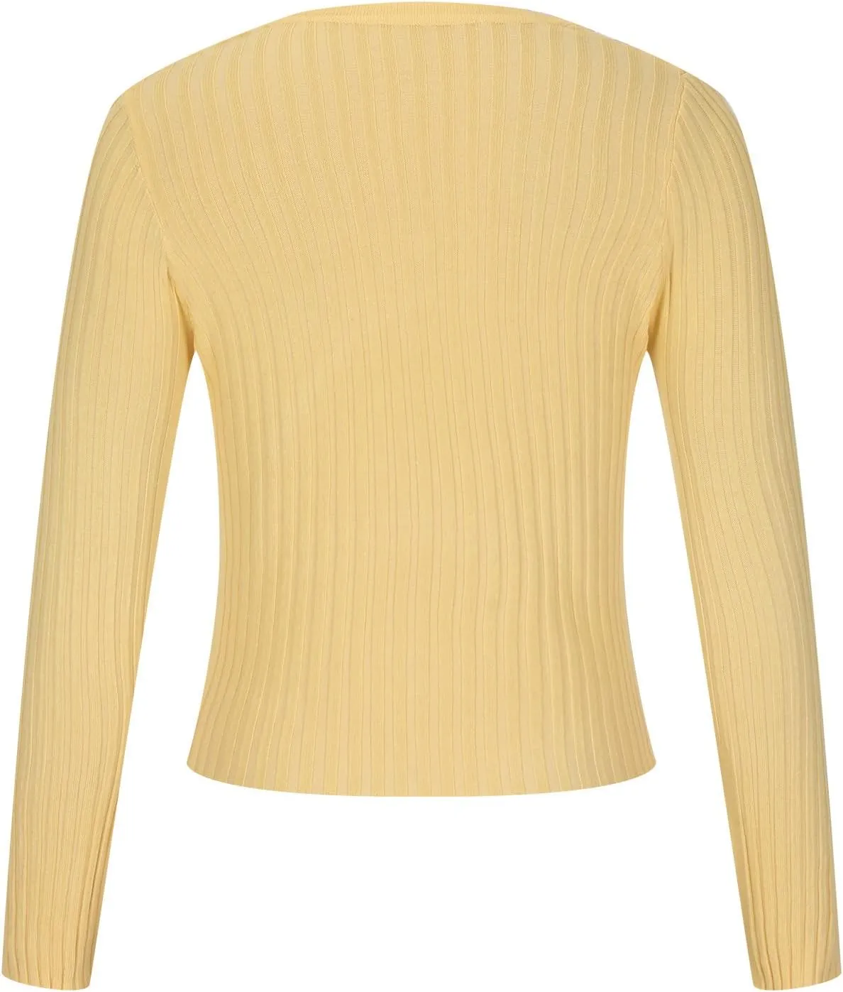 Women's Long Sleeve Cropped Cardigans Button up Knit Sweater Open Front Fashion Soft Casual Outwear