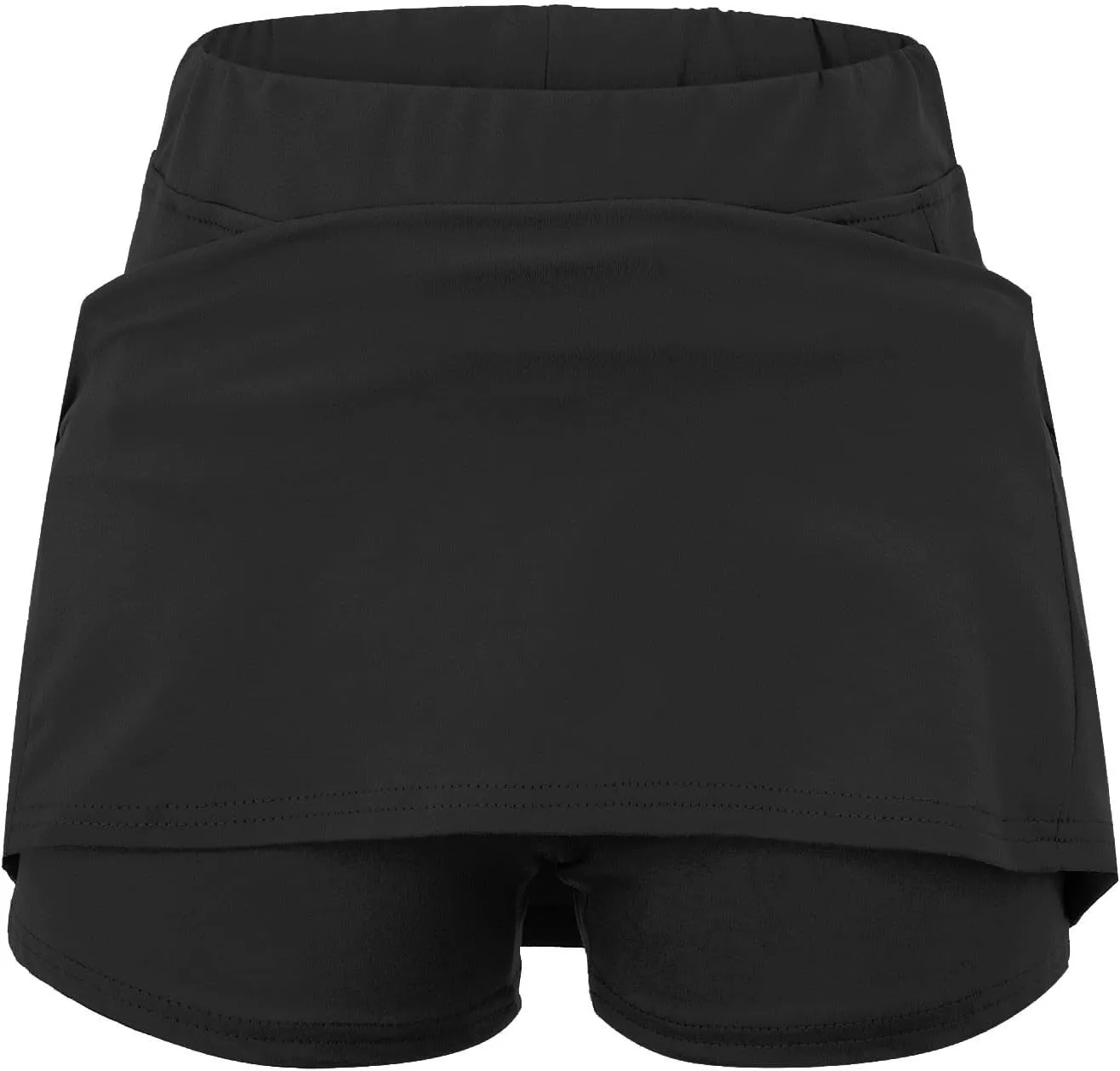 Womens Skorts with Pockets 2 in 1 Skorts Elastic High Waist Tummy Control Athletic Tennis Skirt Mini Short Skirts