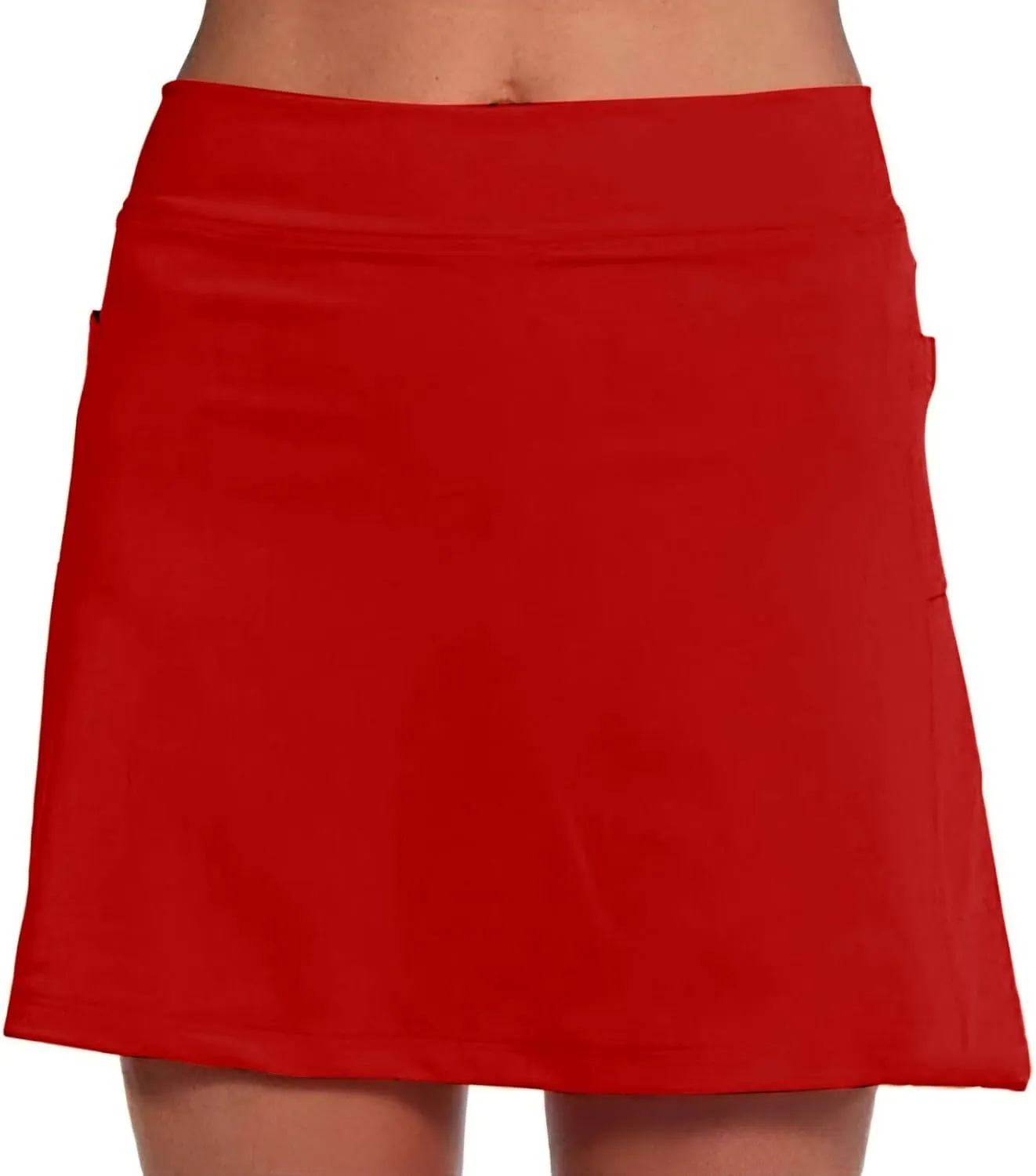 Yoga Skorts for Women Mid Waist Athletic Sports Pants with Split Skirt Casual Shorts Tummy Control Plus Size Skort