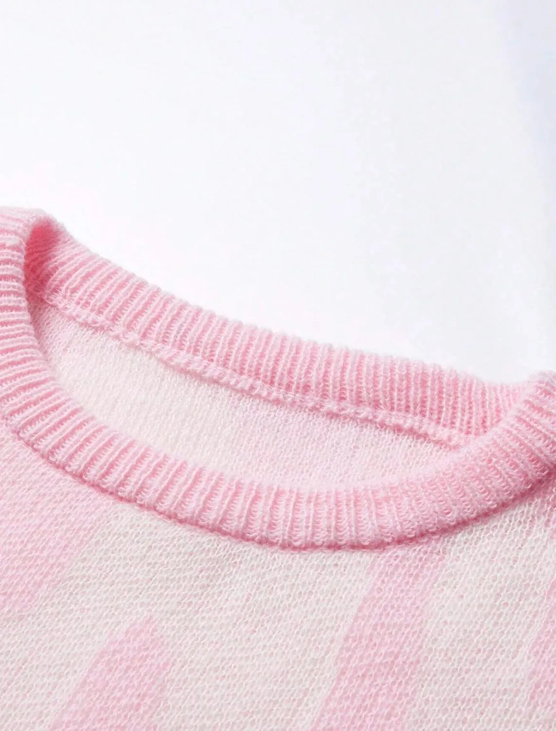 ZAFUL Men's Oversized Sweater Long Sleeve Crewneck Y2K Graphic Color Block Casual Knitted Pullover Sweater