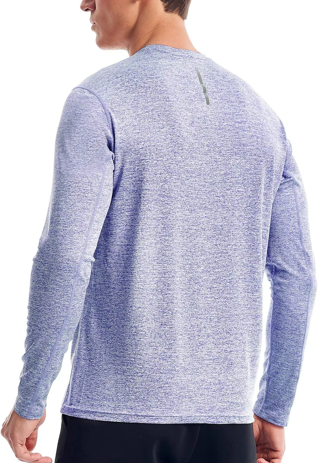 Zengjo Moisture Wicking Athletic Shirts for Men Long Sleeve Workout Running Gym Performance Tee UV/Sun Protection