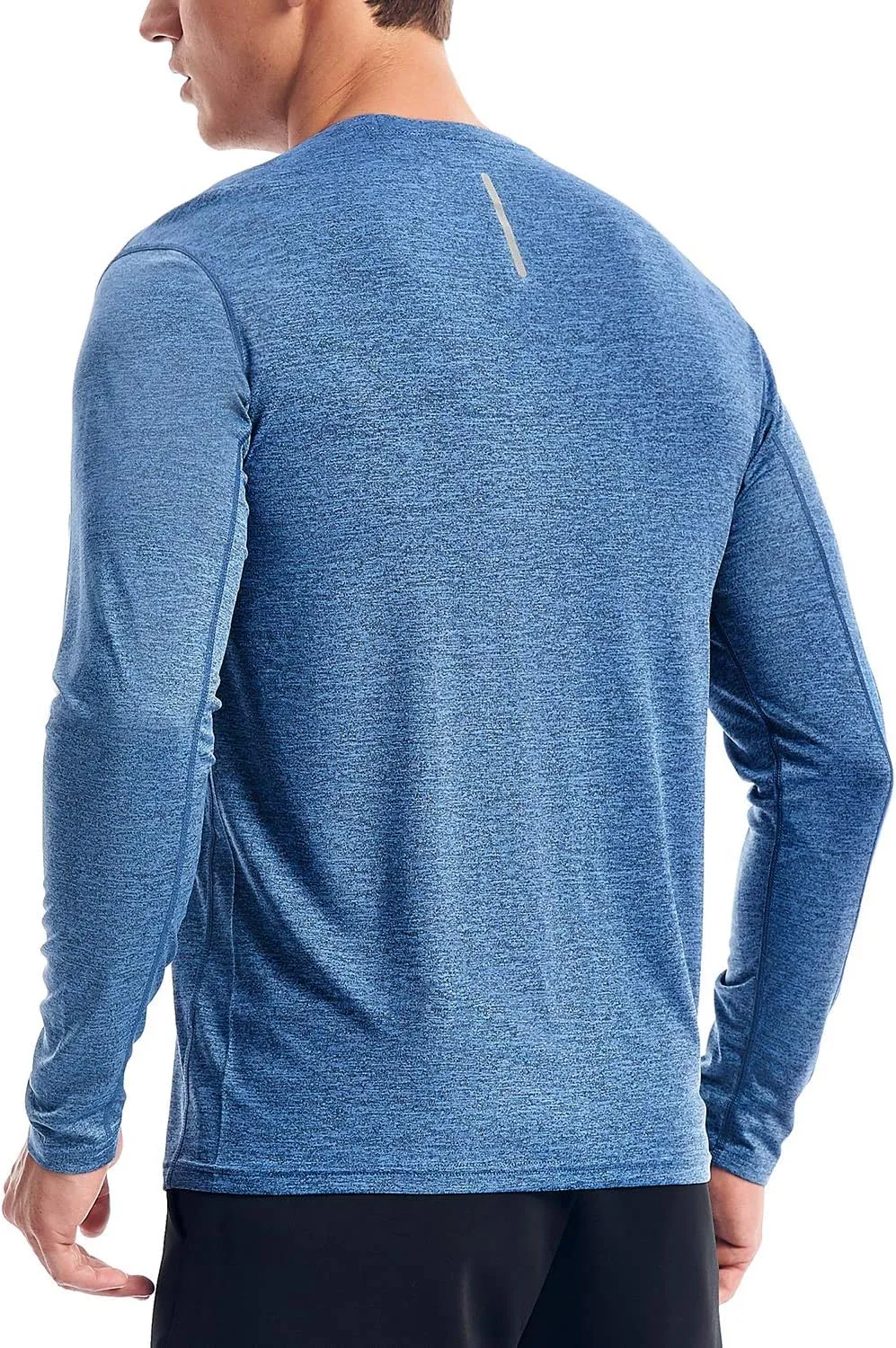 Zengjo Moisture Wicking Athletic Shirts for Men Long Sleeve Workout Running Gym Performance Tee UV/Sun Protection