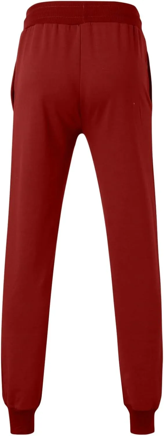 ZYXTIM Mens Casual Jogger Sweatpants Stretch Drawstring Gym Workout Athletic Track Pants Slim Fit Tapered Cuffed Trousers